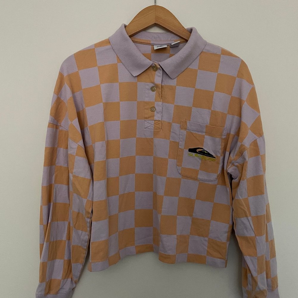 Quiksilver Womens Worldwide View Organic Long Sleeve Polo Shirt